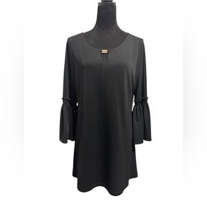 Calvin Klein Long Bell Sleeve Dress Black